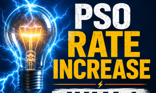 PSO Customers to See Temporary Rate Increase Beginning July 1