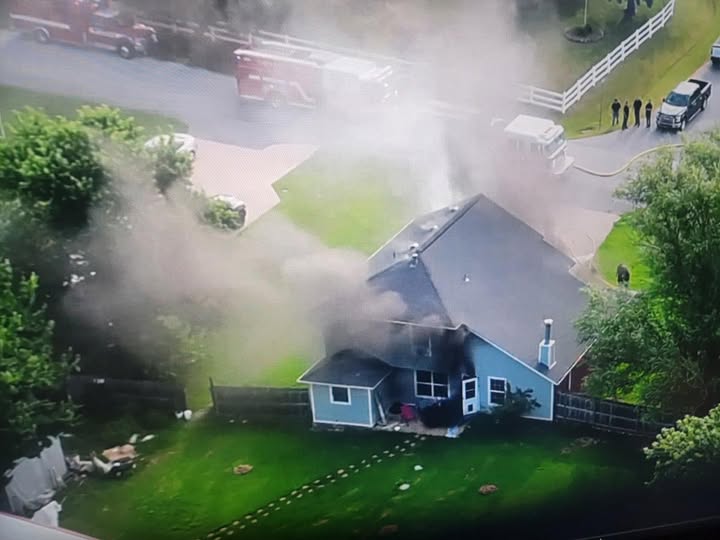 Owasso Fire and Medics responded Thursday morning to assist the Limestone Fire Department with a house fire