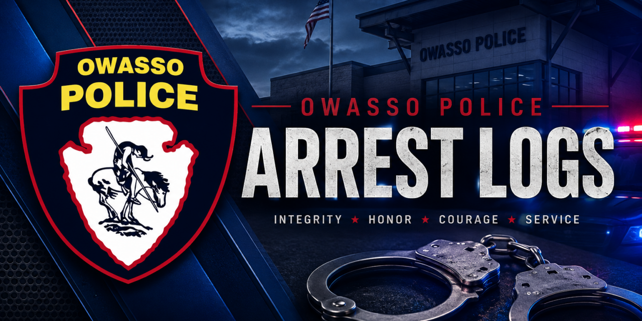 OWASSO POLICE ARREST LOG September 6–12, 2026