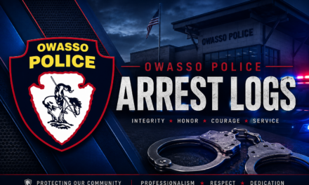 OWASSO POLICE ARREST LOG September 6–12, 2026