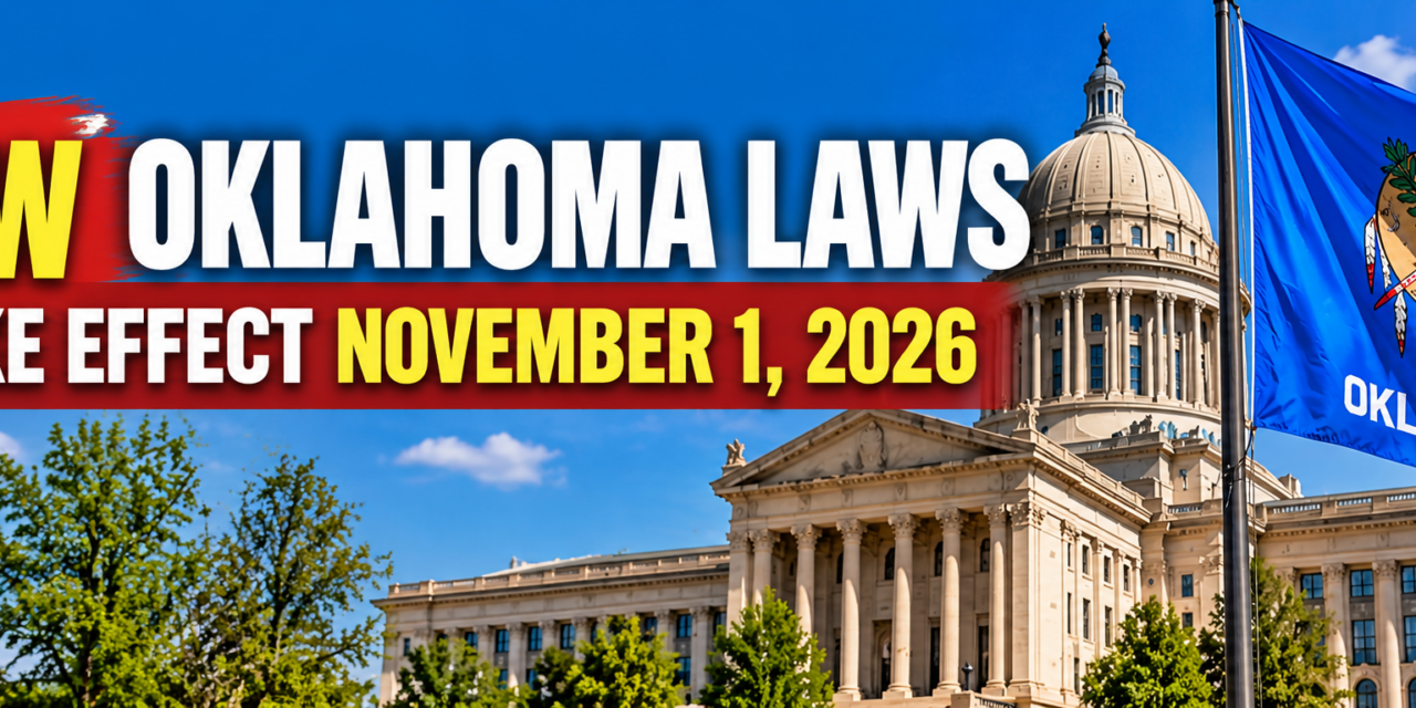 New Oklahoma Laws Target Retail Theft, Identity Fraud and Drug Overdoses Beginning November 1