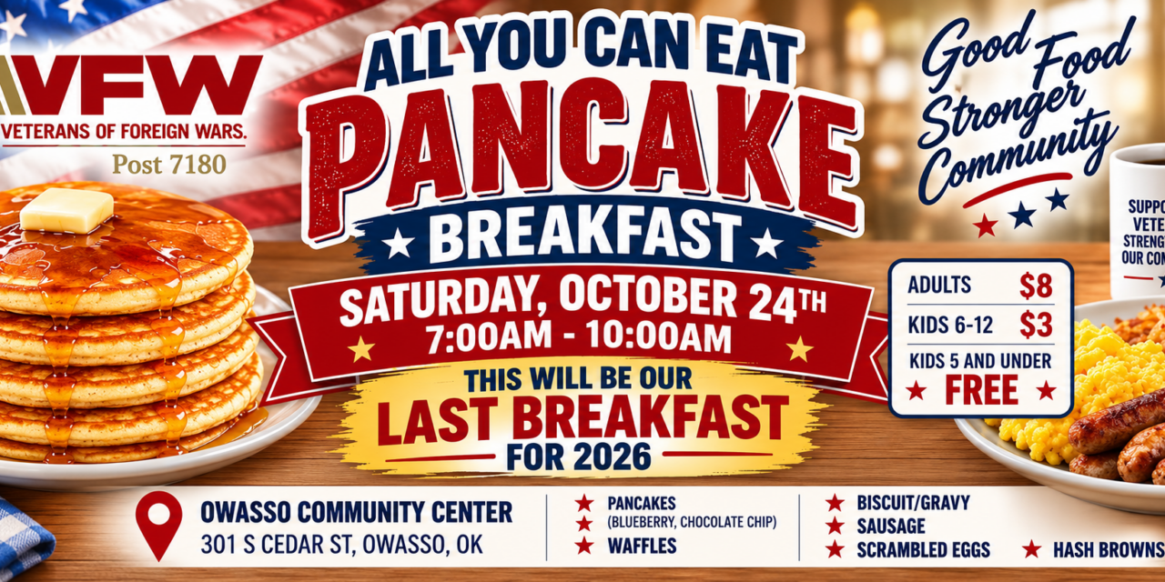 Owasso VFW to Host Final Breakfast for 2026