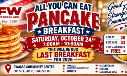 Owasso VFW to Host Final Breakfast for 2026
