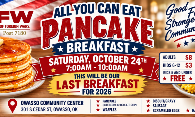 Owasso VFW to Host Final Breakfast for 2026